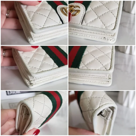 Authentic Pre-owned Gucci Quilted Trapuntata Compact Wallet - Picture 12 of 14